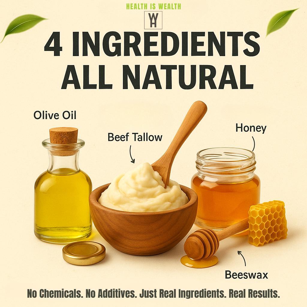 Organic Tallow & Honey – Deeply Hydrating Moisturizer