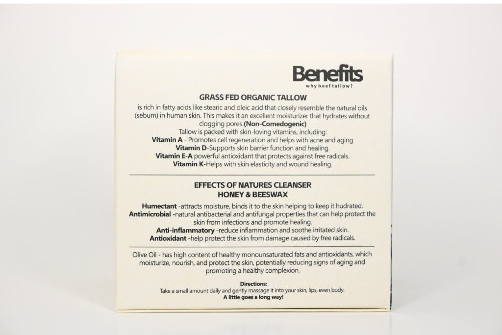 Organic Tallow & Honey – Deeply Hydrating Moisturizer