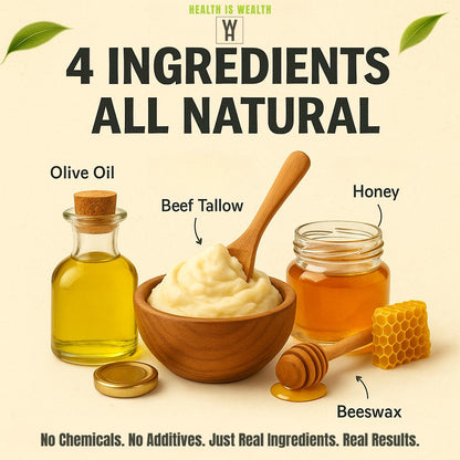 Organic Tallow & Honey – Deeply Hydrating Moisturizer